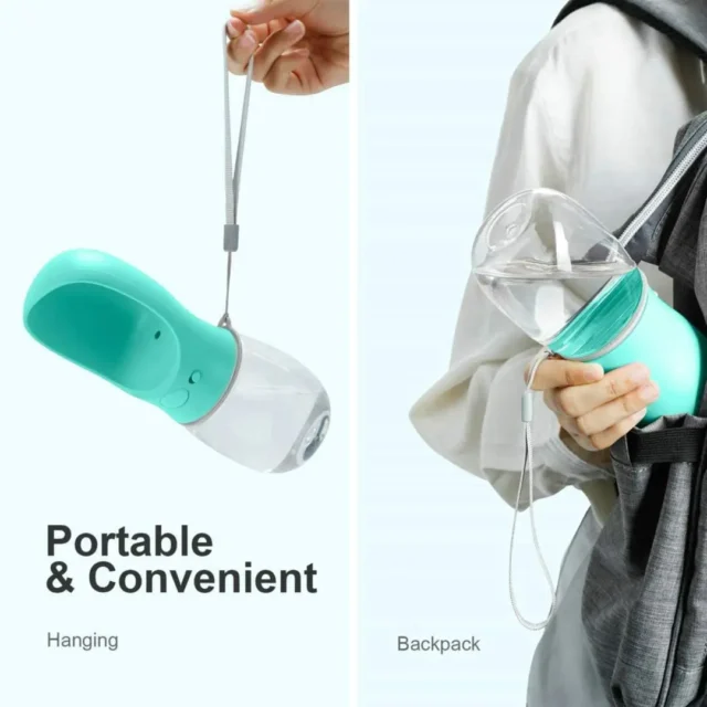 Portable Dog Water Bottle with Built-in Bowl for Travel - Image 5