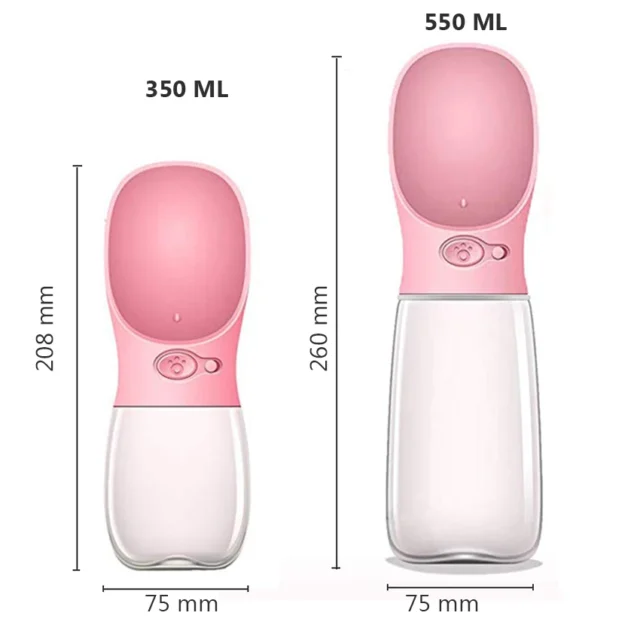 Portable Dog Water Bottle with Built-in Bowl for Travel - Image 6