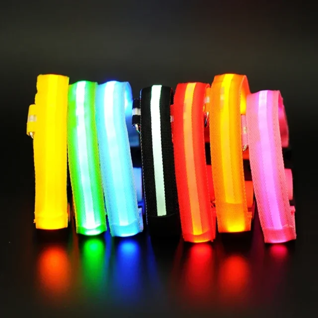 7-Color LED Light-Up Dog Collar with Flashing Modes