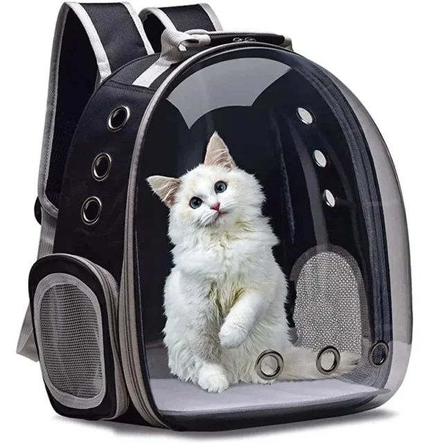 Transparent Capsule Pet Carrier Backpack for Cats and Small Pets