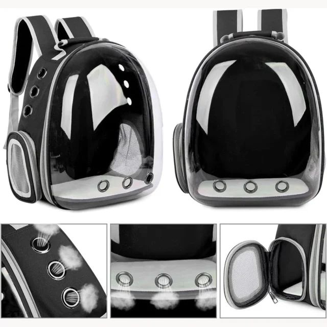 Transparent Capsule Pet Carrier Backpack for Cats and Small Pets - Image 5
