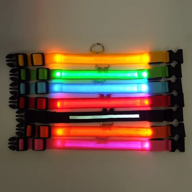 7-Color LED Light-Up Dog Collar with Flashing Modes - Image 3