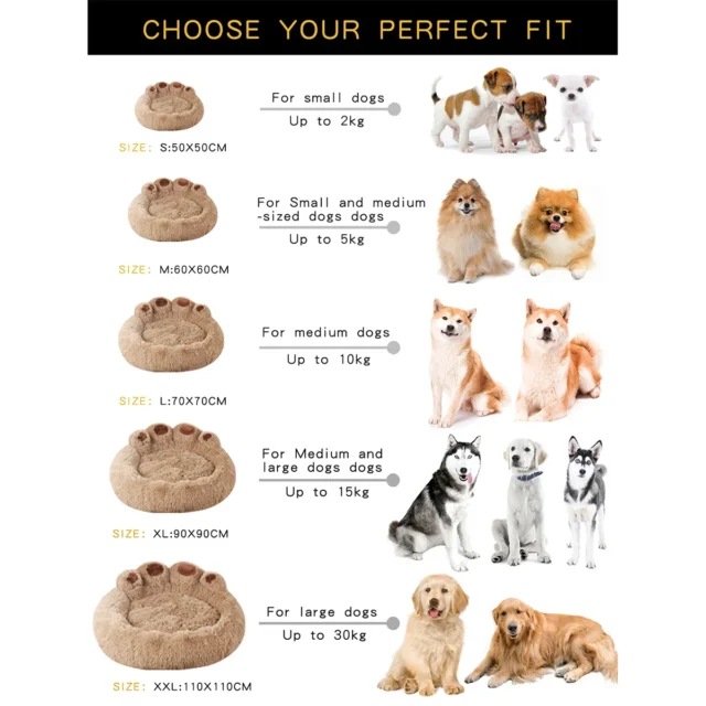 Fluffy Round Plush Bed for Dogs and Cats - Image 6
