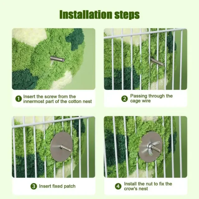 Warm Cotton Bird Nest Tent for Parrots and Small Pets - Image 5