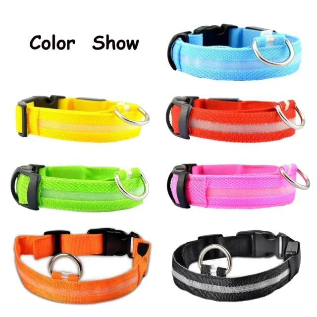 7-Color LED Light-Up Dog Collar with Flashing Modes - Image 2