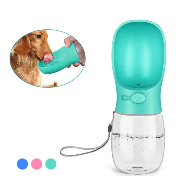 Portable Dog Water Bottle with Built-in Bowl for Travel